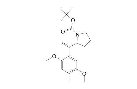 (+/-)-2-[1-(2,5-DIMETHOXY-4-METHYL-PHENYL)-ETHENYL]-1-PYRROLIDINE-CARBOXYLIC-ACID-1,1-DIMETHYL-ETHYLESTER