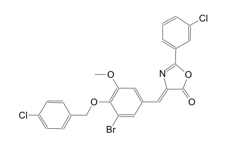 (4Z)-4-{3-bromo-4-[(4-chlorobenzyl)oxy]-5-methoxybenzylidene}-2-(3-chlorophenyl)-1,3-oxazol-5(4H)-one