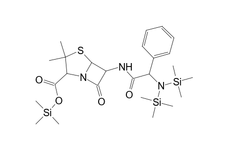 4-Thia-1-azabicyclo[3.2.0]heptane-2-carboxylic acid, 6-[[[bis(trimethylsilyl)amino]phenylacetyl]amino]-3,3-dimethyl-7-oxo-, trimethylsilyl ester, [2S-[2.alpha.,5.alpha.,6.beta.(S*)]]-