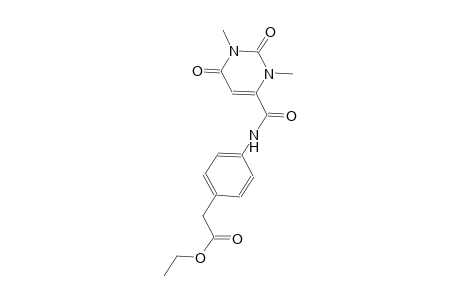 benzeneacetic acid, 4-[[(1,2,3,6-tetrahydro-1,3-dimethyl-2,6-dioxo-4-pyrimidinyl)carbonyl]amino]-, ethyl ester