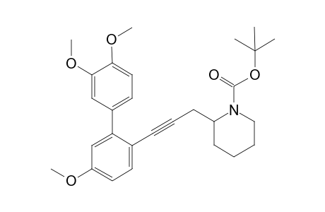 N-tert-Butoxycarbonyl-2-[3-(3',4',5-trimethoxybiphen-2-yl)prop-2-ynyl]piperidine