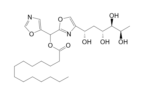 L-arabino-Hexitol, 1,5-dideoxy-6-C-[2-[5-oxazolyl[(1-oxotetradecyl)oxy]methyl]-4-oxazolyl]-, (6R)-