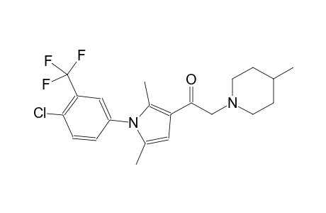 ethanone, 1-[1-[4-chloro-3-(trifluoromethyl)phenyl]-2,5-dimethyl-1H-pyrrol-3-yl]-2-(4-methyl-1-piperidinyl)-