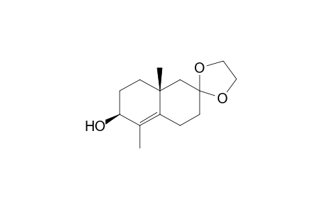 3,4,6,7,8,8a-Hexahydro-5,8abeta-dimethylspiro[naphthalene-2(1H),2'-[1,3]dioxolane]-6beta-ol