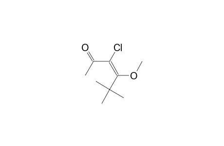 3-Hexen-2-one, 3-chloro-4-methoxy-5,5-dimethyl-, (E)-