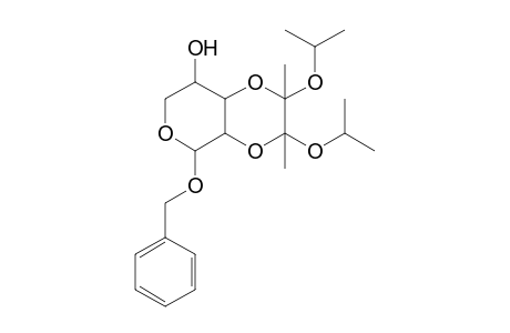 2-Benzyloxy-8,9-diisopropyloxy-8,9-dimethyl-3,7,10-trioxabicyclo[4.4.0]decane-5-ol