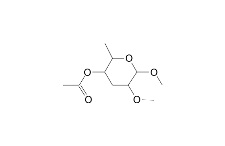 Methyl 4-O-acetyl-3,6-dideoxy-2-O-methylhexopyranoside