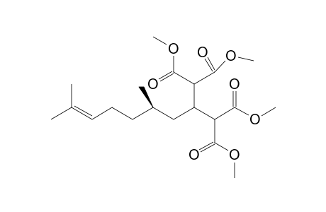 2-[(2R)-2,6-dimethylhept-5-enyl]propane-1,1,3,3-tetracarboxylic acid tetramethyl ester