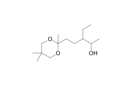 3-Ethyl-5-(2',5',5'-trimethyl-1',3'-dioxan-2'-yl)-2-pentanol