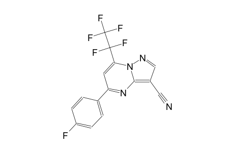 5-(4-fluorophenyl)-7-(1,1,2,2,2-pentafluoroethyl)pyrazolo[1,5-a]pyrimidine-3-carbonitrile