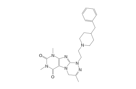 [1,2,4]triazino[3,4-f]purine-6,8(7H,9H)-dione, 1,4-dihydro-3,7,9-trimethyl-1-[2-[4-(phenylmethyl)-1-piperidinyl]ethyl]-