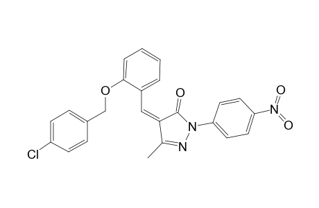 (4Z)-4-[2-(4-chlorobenzyl)oxybenzylidene]-5-methyl-2-(4-nitrophenyl)-2-pyrazolin-3-one