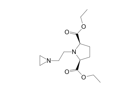 1-[2-aziridino-ethyl]-pyrrolidin-dicarboxylic acid-(2(S),5(R))-diethyl ester