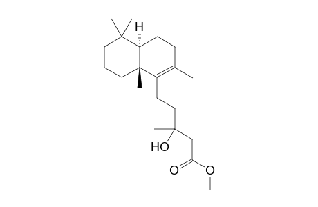 1-naphthalenepentanoic acid, 3,4,4a,5,6,7,8,8a-octahydro-.beta.-hydroxy-.beta.,2,5,5,8a-pentamethyl-, methyl ester, [[4aS-[1(R*),4a.alpha.,8a.beta.]]-