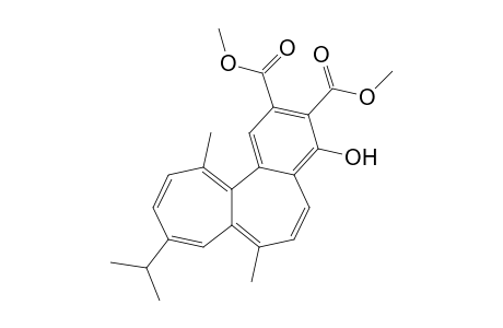 Dimethyl 4-hydroxy-9-isopropyl-7,12-dimethylbenzo[a]heptalene-2,3-dicarboxylate