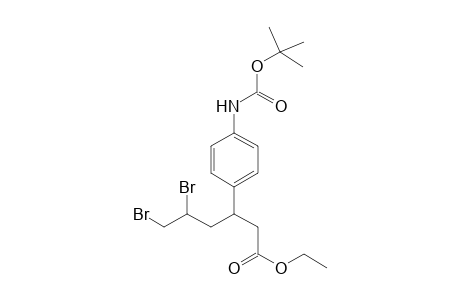 Ethyl 3-[4-[N-(tert-Butyloxycarbonyl)amino]-5,6-dibromohexenoate