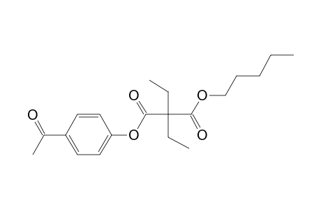 Diethylmalonic acid, 4-acetylphenyl pentyl ester