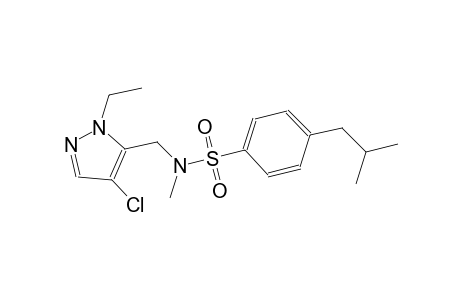 benzenesulfonamide, N-[(4-chloro-1-ethyl-1H-pyrazol-5-yl)methyl]-N-methyl-4-(2-methylpropyl)-