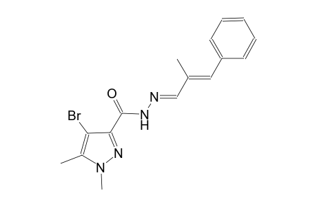 4-bromo-1,5-dimethyl-N'-[(E,2E)-2-methyl-3-phenyl-2-propenylidene]-1H-pyrazole-3-carbohydrazide