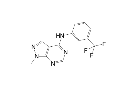 1-Methyl-N-[3-(trifluoromethyl)phenyl]-1H-pyrazolo[3,4-d]pyrimidin-4-amine