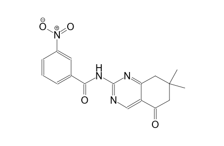 N-(7,7-dimethyl-5-oxo-5,6,7,8-tetrahydro-2-quinazolinyl)-3-nitrobenzamide