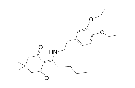 2-[1-[2-(3,4-diethoxyphenyl)ethylamino]pentylidene]-5,5-dimethyl-cyclohexane-1,3-dione
