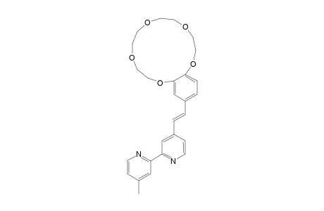 4-Methyl-4'-(2,3,5,6,8,9,11,12-octahydro-1,4,7,10,13-benzopentaoxacyclopentadecin-15-ylvinyl)-2,2'-bipyridine