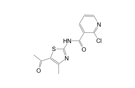 N-(5-acetyl-4-methyl-1,3-thiazol-2-yl)-2-chloronicotinamide