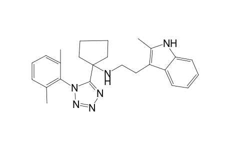 1-[1-(2,6-dimethylphenyl)-1,2,3,4-tetrazol-5-yl]-N-[2-(2-methyl-1H-indol-3-yl)ethyl]cyclopentan-1-amine