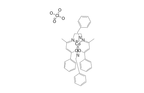 TRANS-[DIBENZYLAMINE-BIS-(BENZOYLACETONE)-ETHYLENEDIIMINATOCOBALT-(III)]-PERCHLORATE-COMPLEX