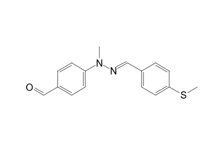 4-[N-methyl-N'-(4-methylyhiobenzylidene)hydrazino]benzaldehyde