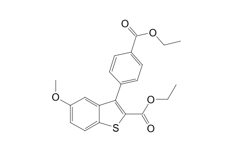 Ethyl 3-(4-(ethoxycarbonyl)phenyl)-5-methoxybenzo[b]thiophene-2-carboxylate