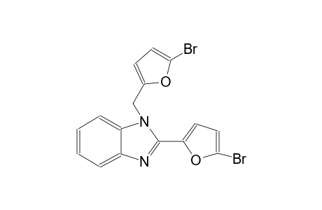 1H-benzimidazole, 2-(5-bromo-2-furanyl)-1-[(5-bromo-2-furanyl)methyl]-