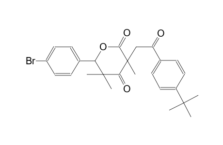 2H-pyran-2,4(3H)-dione, 6-(4-bromophenyl)-3-[2-[4-(1,1-dimethylethyl)phenyl]-2-oxoethyl]dihydro-3,5,5-trimethyl-