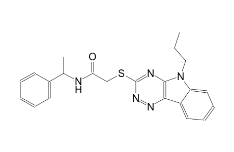 acetamide, N-(1-phenylethyl)-2-[(5-propyl-5H-[1,2,4]triazino[5,6-b]indol-3-yl)thio]-