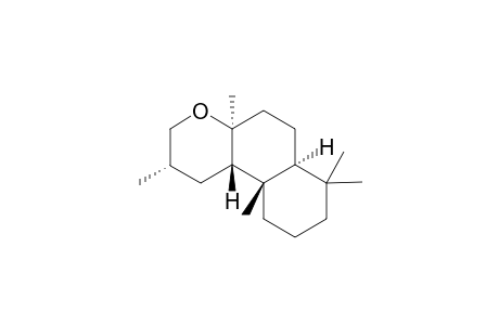 (-)-perhydro-2.alpha.,4a.alpha.,7,7,10a.beta.-pentamethyl-cis-4a-transoid-10a,10b-trans-6a-naphtho[2,1-b]pyran