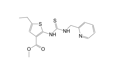 methyl 5-ethyl-2-({[(2-pyridinylmethyl)amino]carbothioyl}amino)-3-thiophenecarboxylate