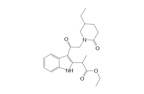 3,6-Dioxo-16,17,20,21-tetrahydrosecodine ethyl ester [2-[1-(Ethoxycarbonyl)ethyl]-3-[2-(3-ethyl-6-oxotetrahydropiridyl)-1-oxoethyl]indole]