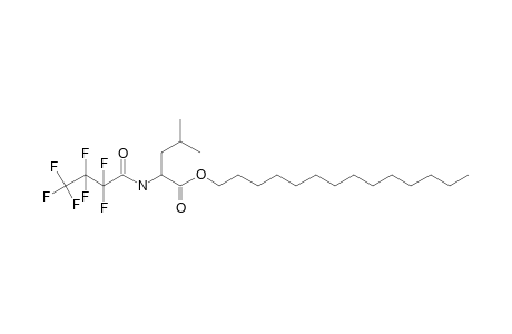 L-Leucine, N-heptafluorobutyryl-, tetradecyl ester