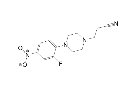 3-[4-(2-fluoro-4-nitrophenyl)-1-piperazinyl]propanenitrile