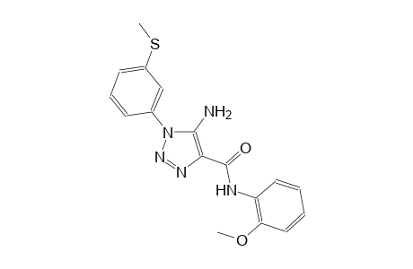 1H-1,2,3-triazole-4-carboxamide, 5-amino-N-(2-methoxyphenyl)-1-[3-(methylthio)phenyl]-