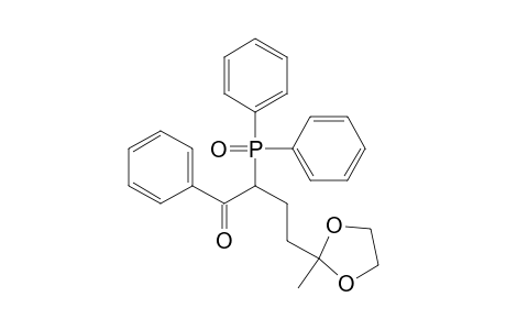 1-Butanone, 2-(diphenylphosphinyl)-4-(2-methyl-1,3-dioxolan-2-yl)-1-phenyl-