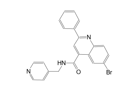6-bromo-2-phenyl-N-(4-pyridinylmethyl)-4-quinolinecarboxamide