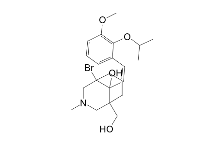 5-Bromo-1-hydroxy-methyl-3-methyl-9-exo-hydroxy-9-[2-(3-methoxy-2-isopropoxy)phenyl-Z-ethenyl]-3-azabicyclo[3.3.1]nonane