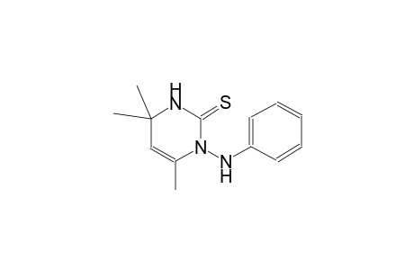 2(1H)-pyrimidinethione, 3,4-dihydro-4,4,6-trimethyl-1-(phenylamino)-