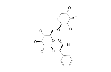 LUCUMINAMIDE;[6-O-(BETA-D-XYLOPYRANOSYL)-BETA-D-GLUCOPYRANOSYLOXY]-2-PHENYLACETAMIDE