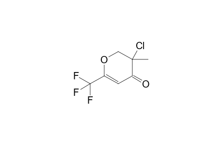 3-Chloro-2,3-dihydro-3-methyl-6-(trifluoromethyl)-4H-pyran-4-one