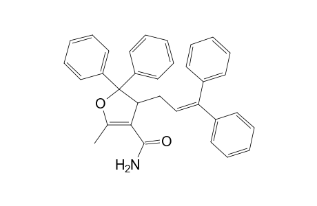 3-Carbomyl-4-(3,3-diphenyl-2-propenyl)-2-methyl-5,5-diphenyl-4,5-dihydrofuran