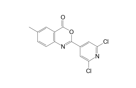2-(2,6-dichloro-4-pyridyl)-6-methyl-4H-3,1-benzoxazin-4-one