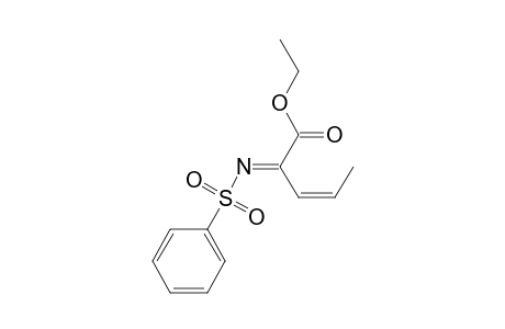 3-Pentenoic acid, 2-[(phenylsulfonyl)imino]-, ethyl ester, (Z,E)-